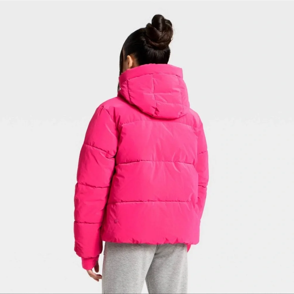 All In Motion Girls Heavyweight Puffer Jacket - Pink Size XXL (16/18) NWT